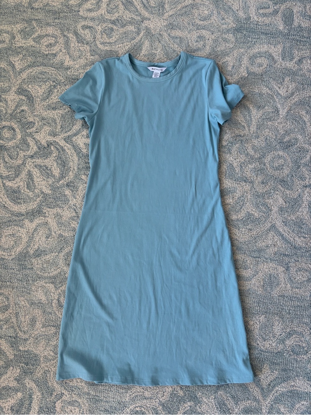 Athleta Dusty Blue Midi T-Shirt Dress